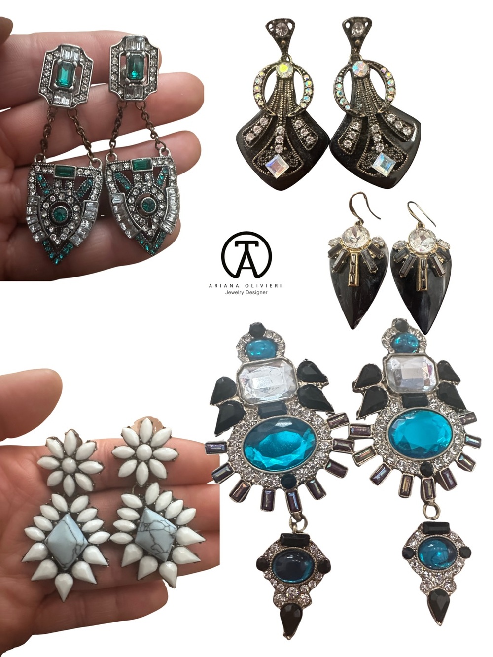 Fashion Earrings set of 5